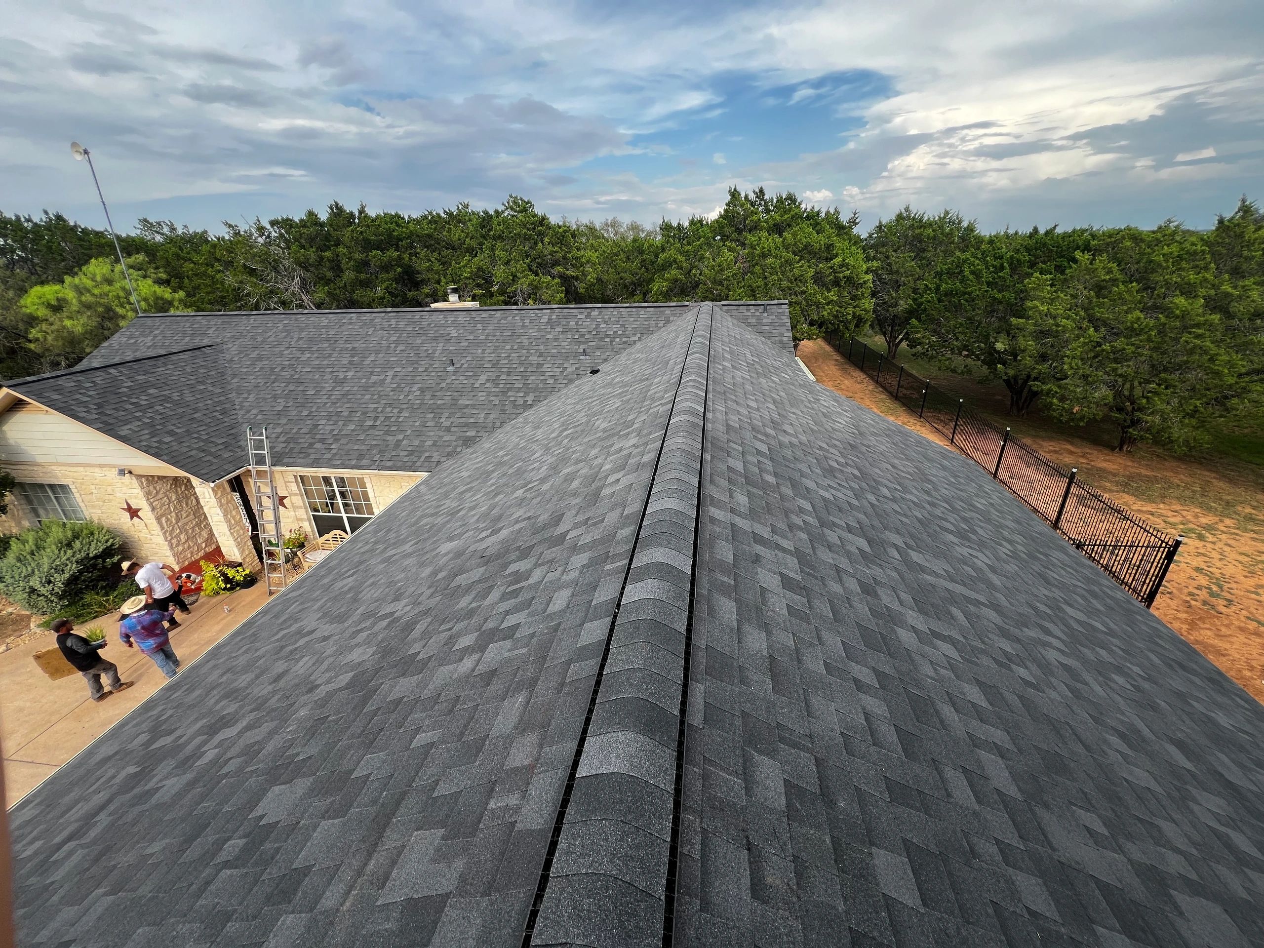 GRS Roofing — a view from the roof